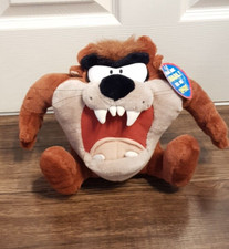 Looney Tunes Tornado Taz Snarl and Spin Tazmanian Devil Soft Plush Toy