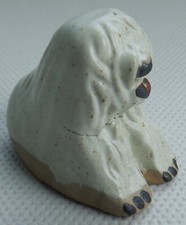TREMAR Vintage OLD ENGLISH SHEEP DOG Figurine Ornament Cornwall Pottery Retro
