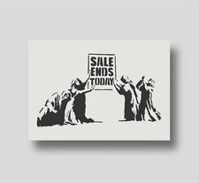 Banksy's Sale Ends Stencil -