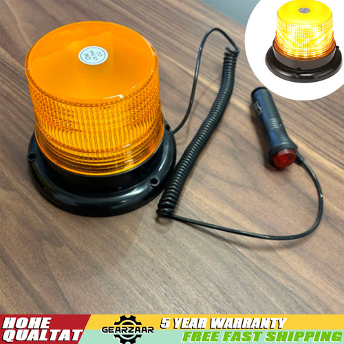 12v magnetic led amber strobe - 12v,