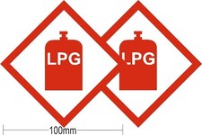 LPG Warning Self Adhesive