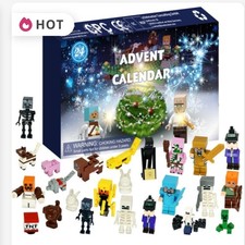 Christmas Minecraft Figure 24 Days Countdown Advent Calendar 2025 Surprise Gift
