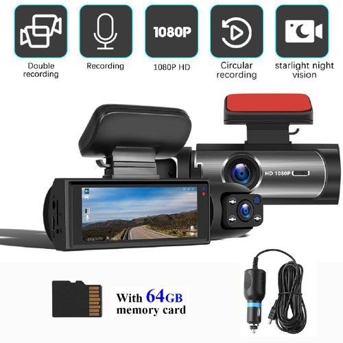 Dash cam 1080p dual lens - 1080p,