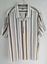 White blue striped cotton