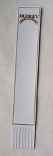 Dudley The Black Country Heritage White & Gold Leather Bookmark 1 Bent Tassel