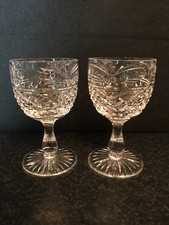 2 Vintage Stuart Crystal Wine