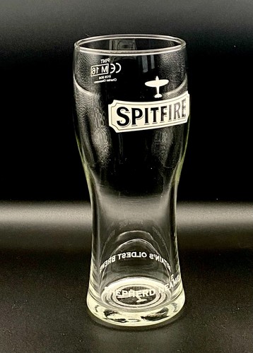 Spitfire pint glass stamped - spitfire, ce