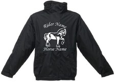 PERSONALISED HORSE JACKET EQUESTRIAN ICELANDIC GYPSY COB RIDING WATERPROOF GIFT