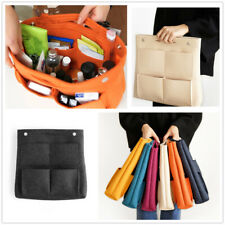 Women Large Felt Travel Handbag Insert Liner Organizer Purse Bag Tidy Pouch Tote