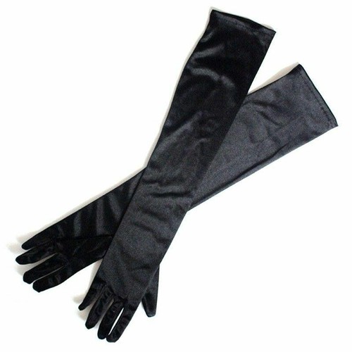 Satin long gloves - wrist, elbow