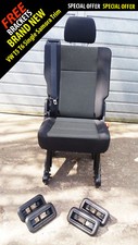 VW T6 T5 Transporter rear kombi combi single quick release rear seat inc seatbel