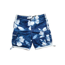 “Urban Spirit Floral Swim Shorts Men’s Size L Blue & White Summer Holiday Style”
