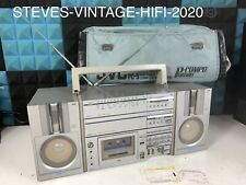 JVC PC-5 PORTABLE COMPONENT SYSTEM BOOMBOX + RARE ORIGINAL CARRY BAG L@@K FREE P