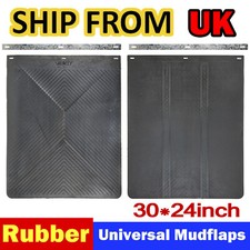 UK 30"x24" 1 Pair Thick RUBBER Heavy Duty Mud flaps Semi Truck Trailer mud Guard