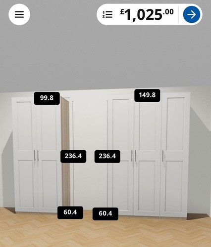 Ikea pax white stained - white,