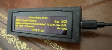Small Electronic Train Railway Tube Departure Board. New. Yellow display. 