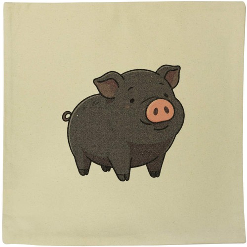 40cm black pig canvas - 40cm, pig'