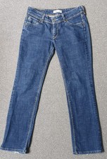 Levi's Levi 570 Women's Jeans Straight Fit W32 L32 Mid Blue Stretch Denim 