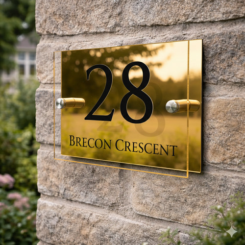 House number plaques - number, signs