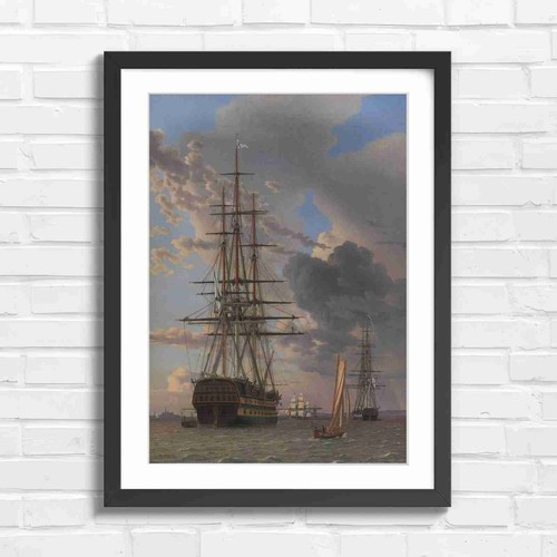 Grand vintage sailing ship - sailing,