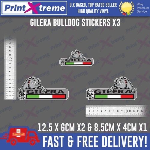 Gilera bulldog stickers - bulldog,