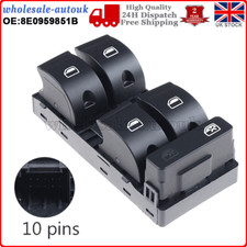 FOR AUDI A4 B6 B7 DRIVER SIDE ELECTRIC POWER WINDOW CONTROL SWITCH 8E0959851D