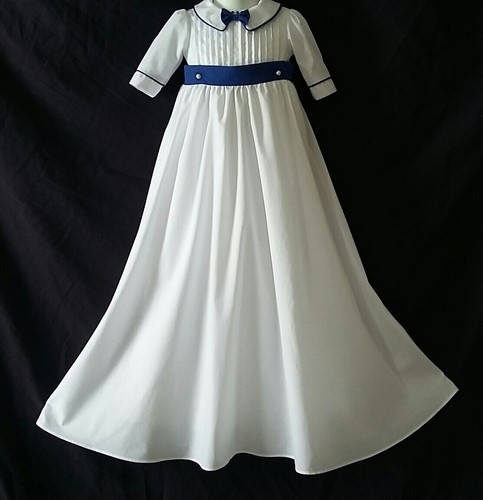 Boys christening gown romper - gown,