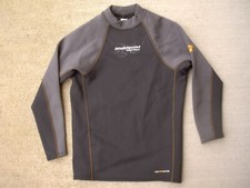 Stohlquist Men's 1mm Coreheater Longsleeved Shirt Black/Gray Small 