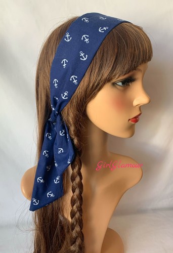 Nautical headband bandana - headband,