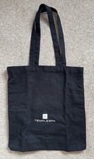 LOVELY TEMPLE SPA BLACK CANVAS SHOULDER TOTE BAG - NEW AND UNUSED