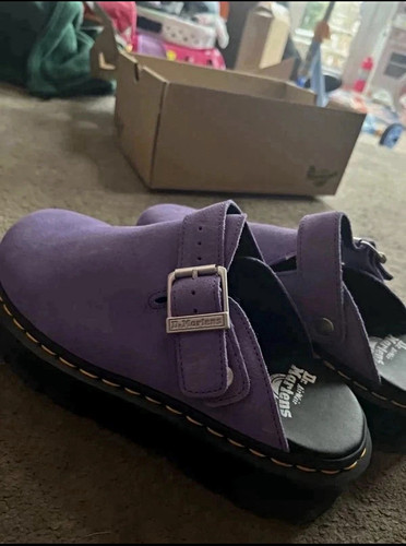 Martens zebzag mule purple - mule,