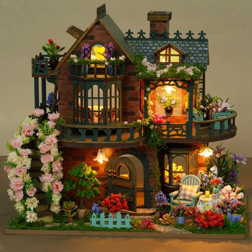 Diy miniature house kit with - diy,