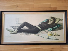 VLADIMIR TRETCHIKOFF: ERICA BEATLES BEATNIK GIRL - FRAMED PRINT - VINTAGE 1960s