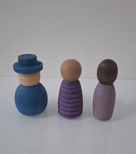 Blue wooden multicultural