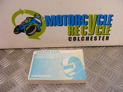 Honda cbr 600 owners manual - f,