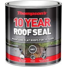 Thompson's 1L Roof Seal Grey UV Resistant Rubber Paint for Felt Asphalt