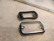 Classic Car 3"x 1 3/4" Reversing Light Chrome Bezel With Rubber Gasket