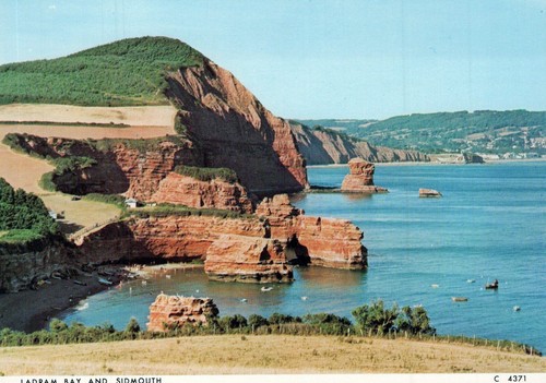 England postcard ladram - ladram, bay