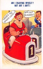 Comic Old British Postcard-Fat