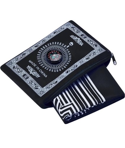 Black travel pocket - black, mat