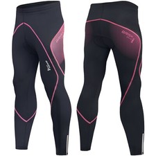 Ladies Winter Cycling Tights Padded Sports Cycle Thermal Trousers Leggings Pad