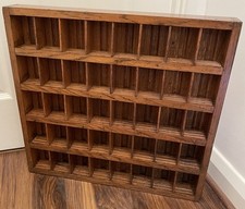 Large Oak Display Tray Slots Royal Mail For Stamps Coins Memorabilia VGC