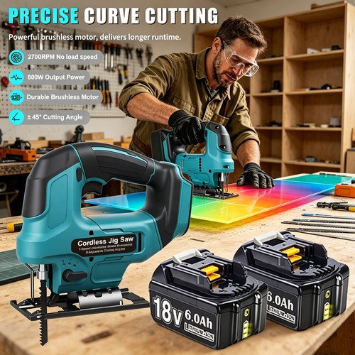 Cordless jig saw - cordless, blades