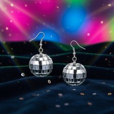 Disco Ball Drop Earrings