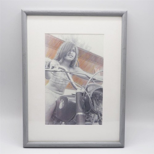 Photograph hand colored black - hand,