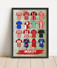 Lincoln City Painted Shirt A4 Framed Print