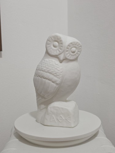 Owl athena statue greek - of,