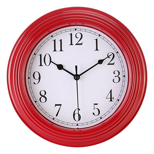 Cherry red silent wall clock - cherry,