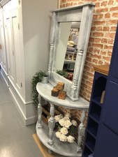 Pine console Table & Mirror,hall Table,router +Phone Etc.Furniture Showroom Kent