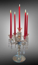 Stacked Crystal Candelabra. 5